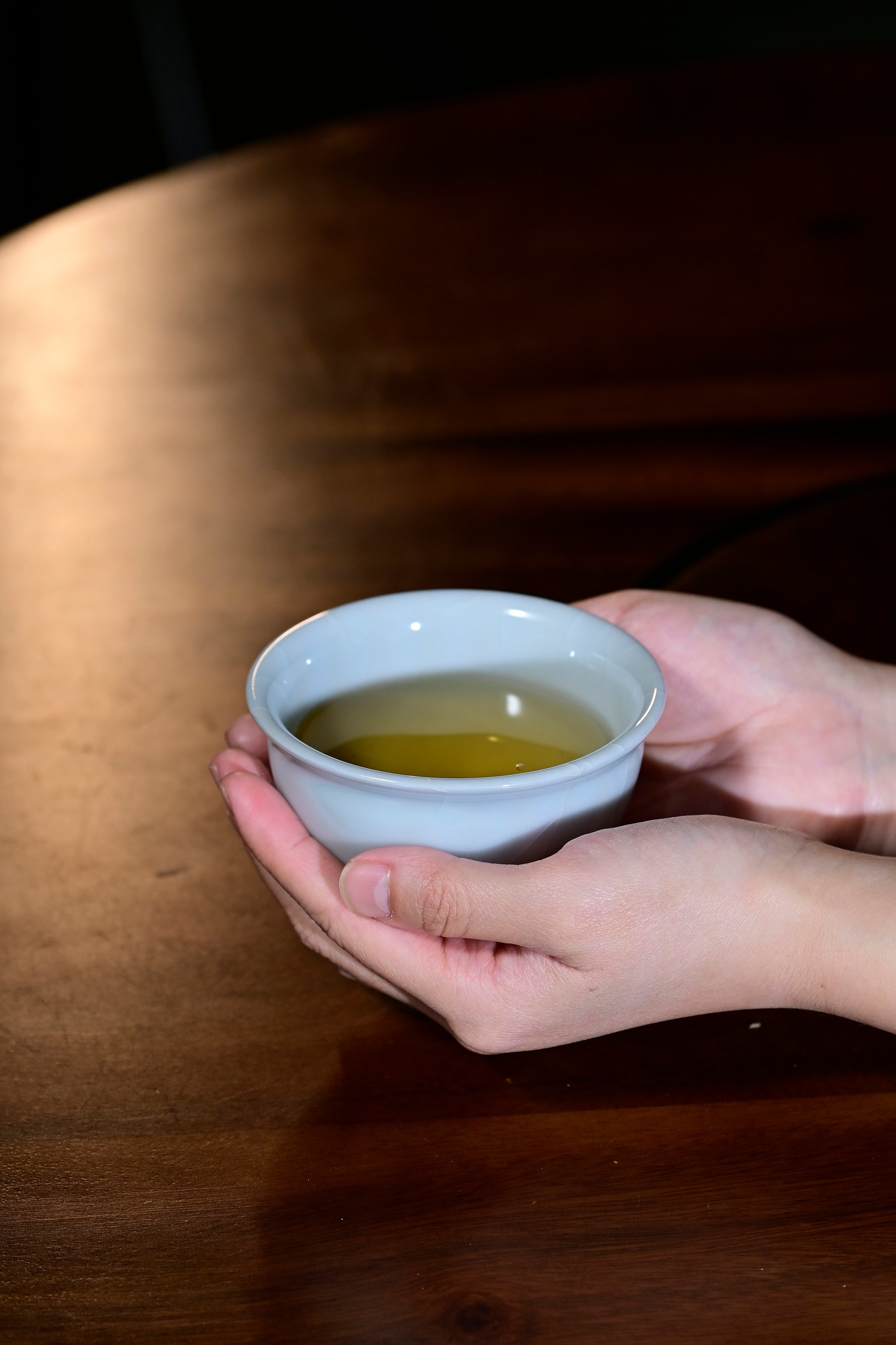 Pan Jianbo’sWorks-Moon-White Celadon Tea Tasting Cup