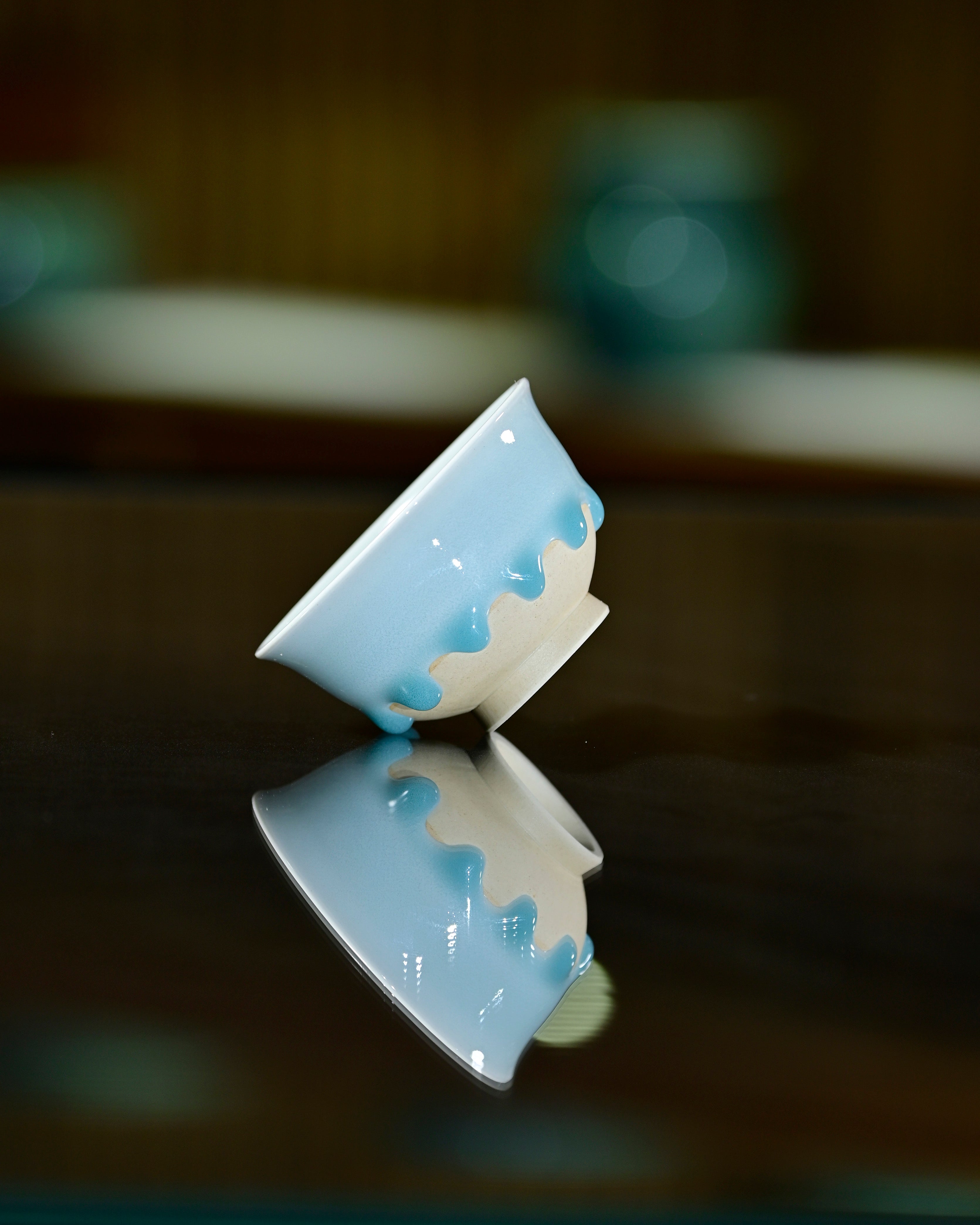 Huang wei's Works-Cyan Dew Drop-Bell CupNo. 47