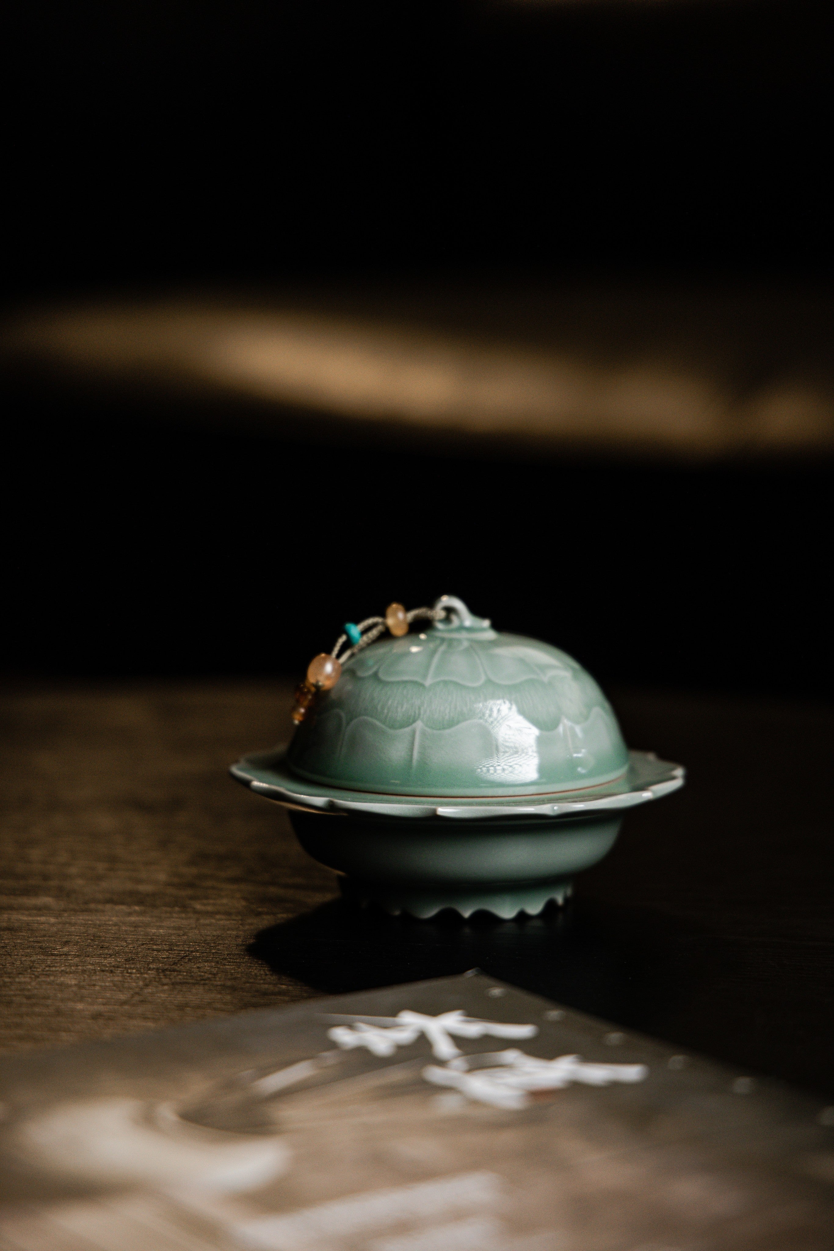 Huang Ke's Works- Celadon Glazed Pastry Box