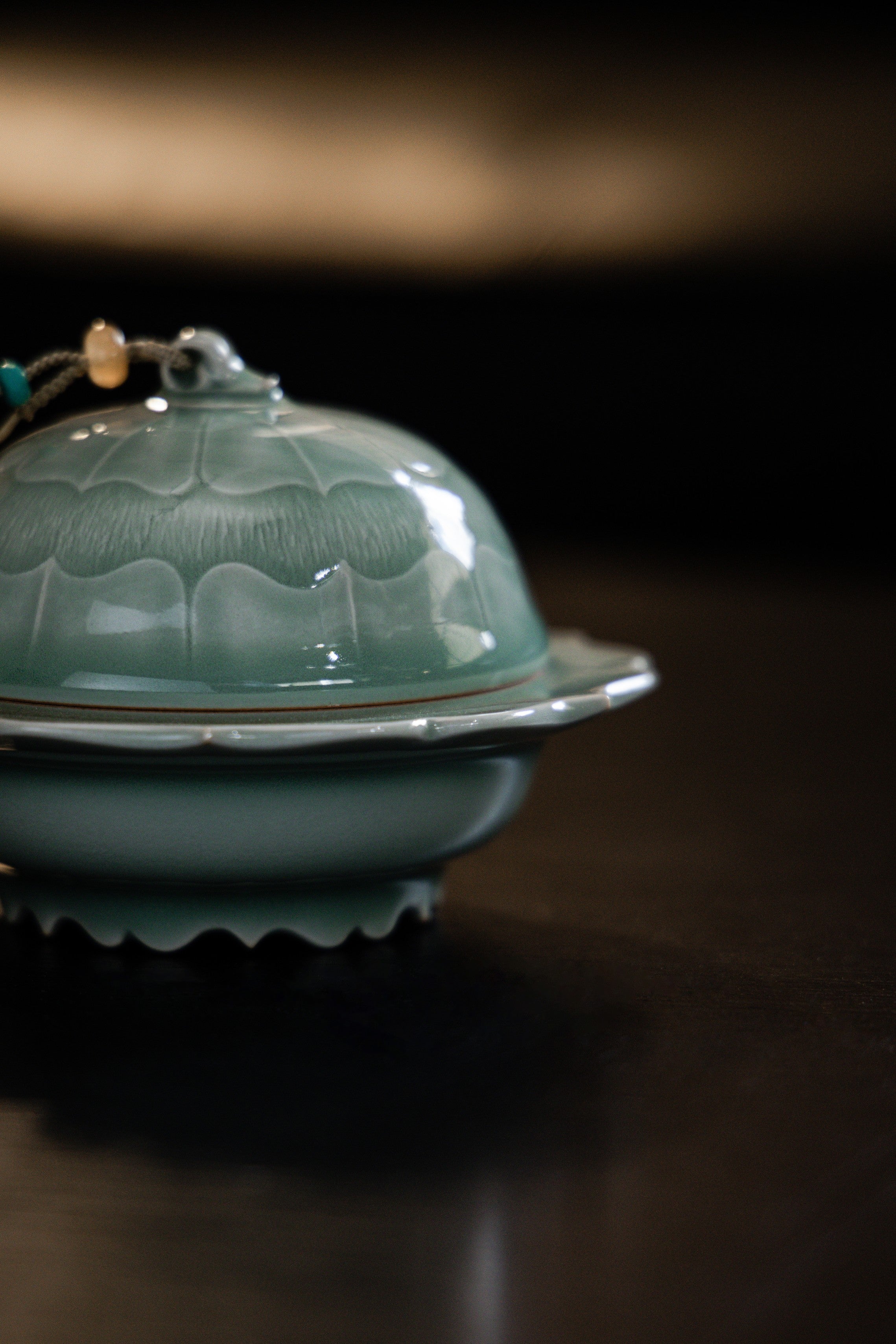 Huang Ke's Works- Celadon Glazed Pastry Box
