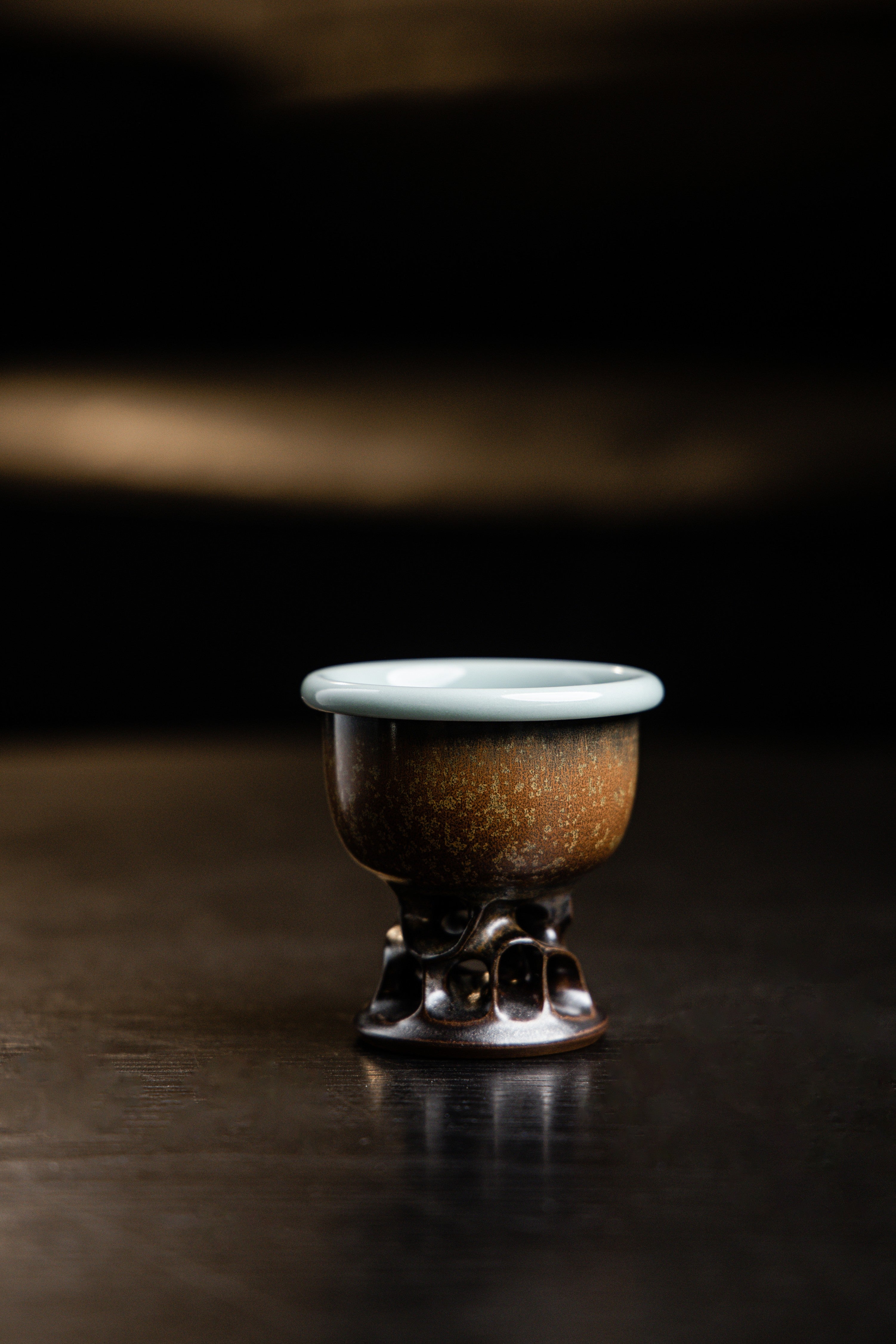 Huang Ke's Works-Taiping Cup with Dual Glaze Combination