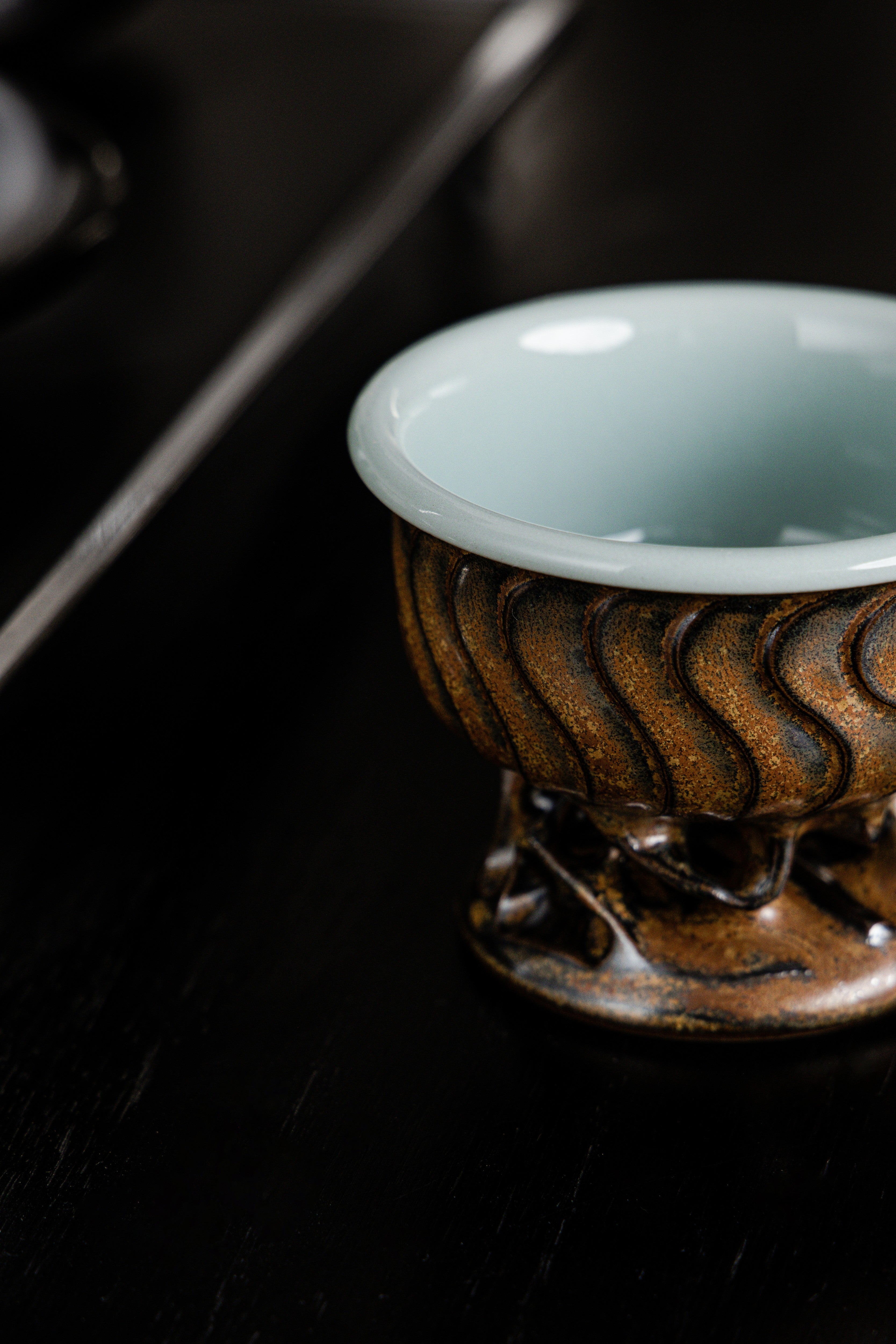 Huang Ke's Works-Tall hollowed-out master cup
