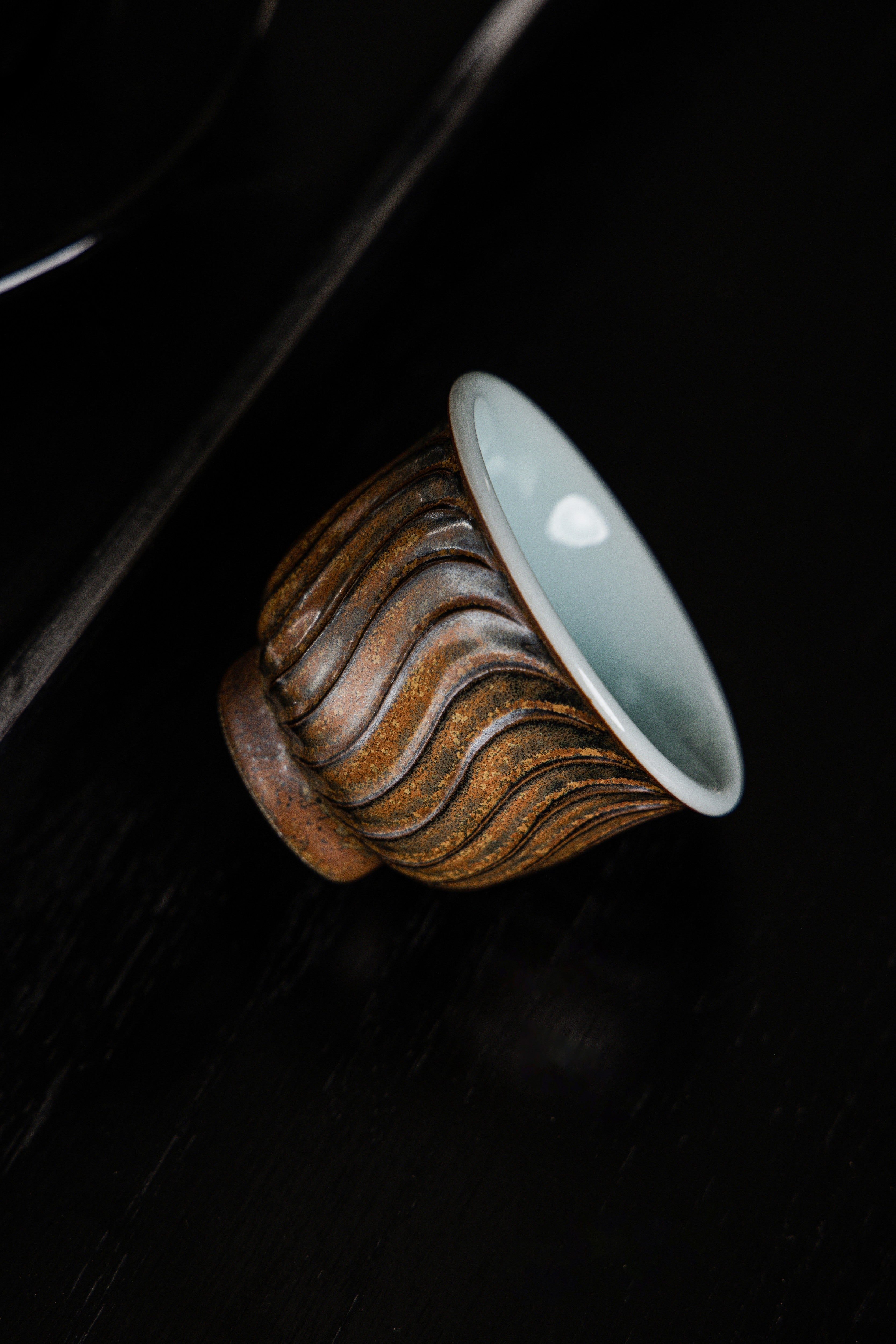 Huang Ke's Works-Tall hollowed-out master cup