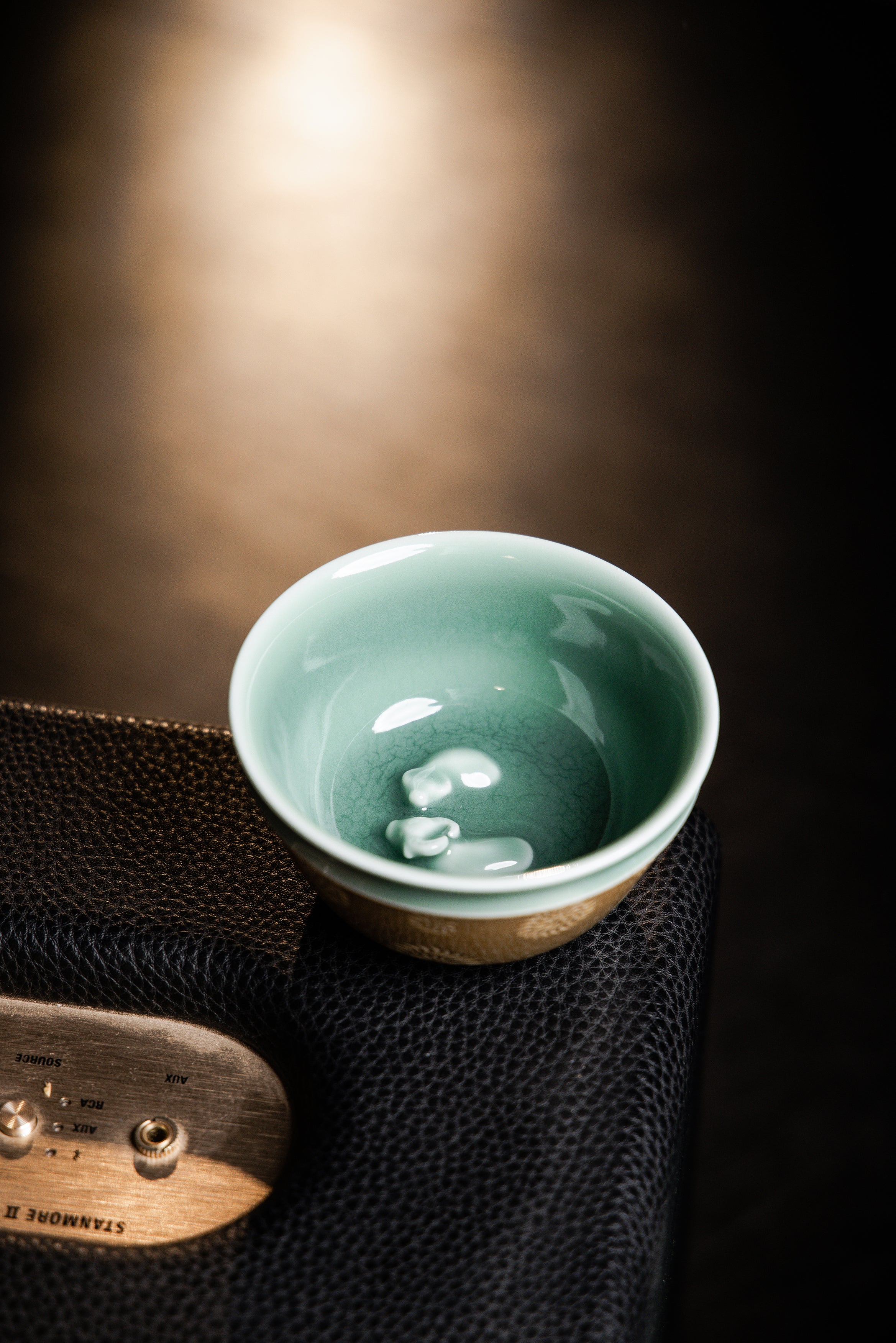 Zhang Hao's Works-Turn of Fortune" Celadon & Ash-Glaze Ox Teacup