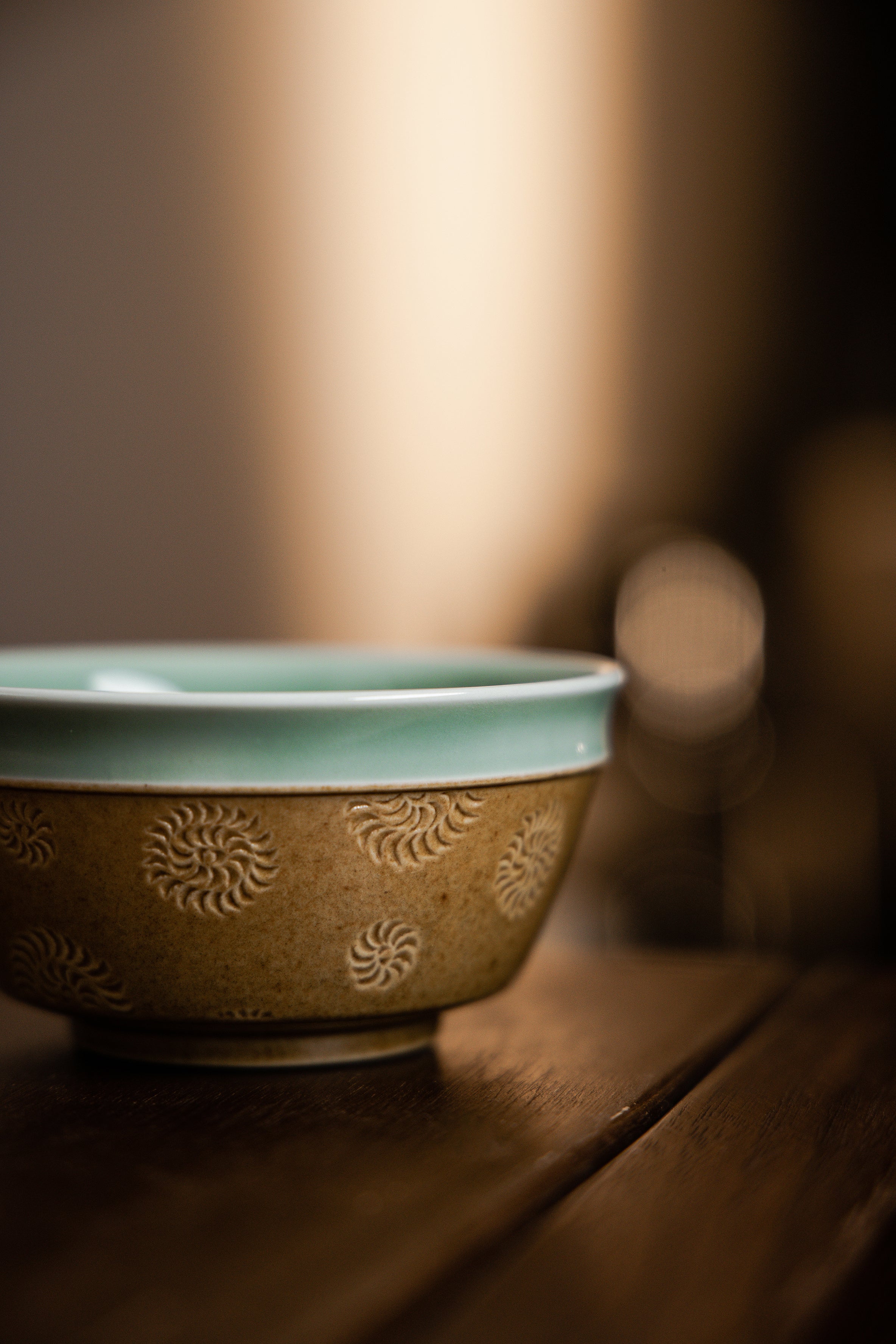 Zhang Hao's Works-Turn of Fortune" Celadon & Ash-Glaze Ox Teacup