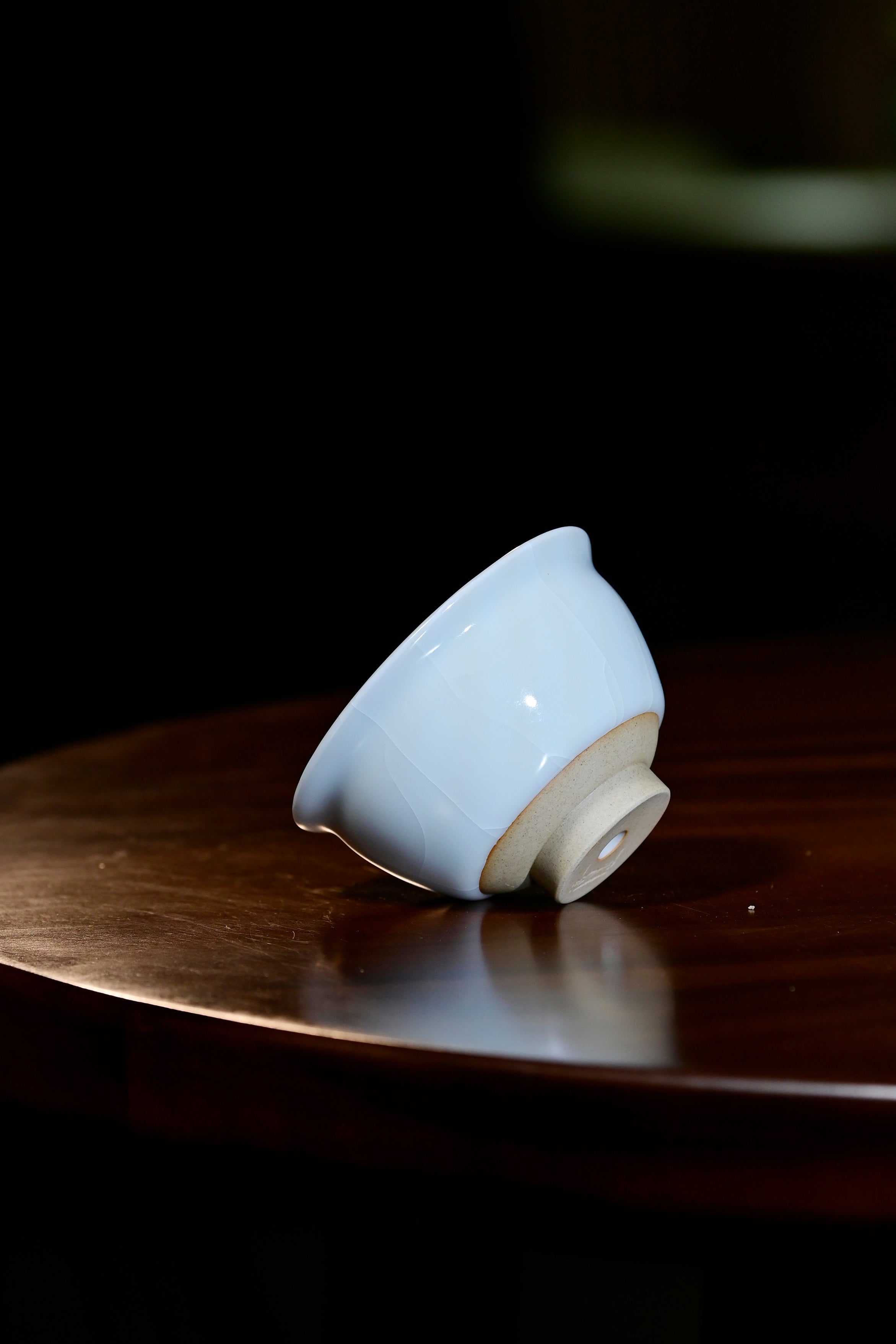 Pan Jianbo’sWorks-Moon-White Celadon Tea Tasting Cup
