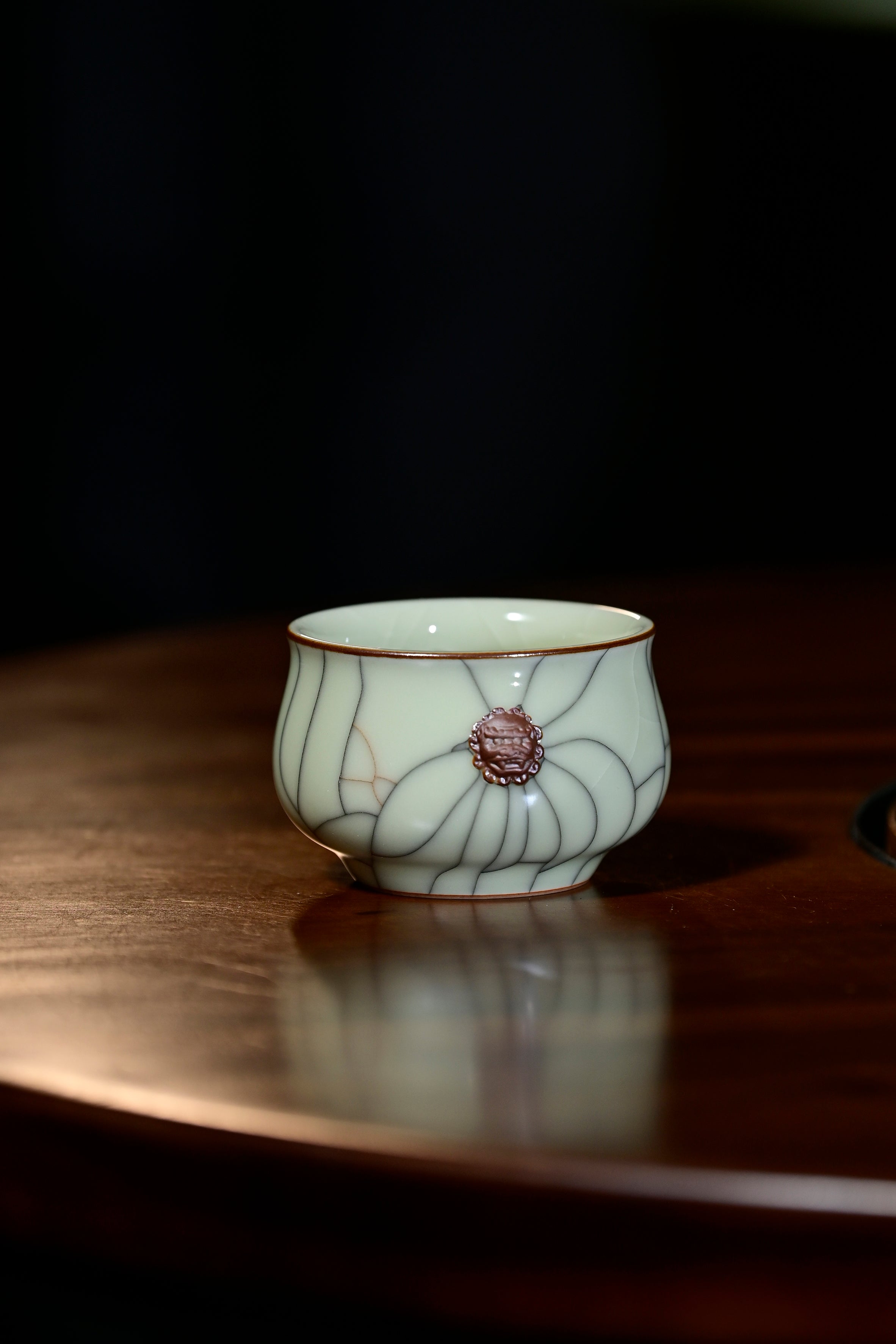 Pan Jianbo’sWorks-Cream-Yellow Celadon Tea Tasting Cup