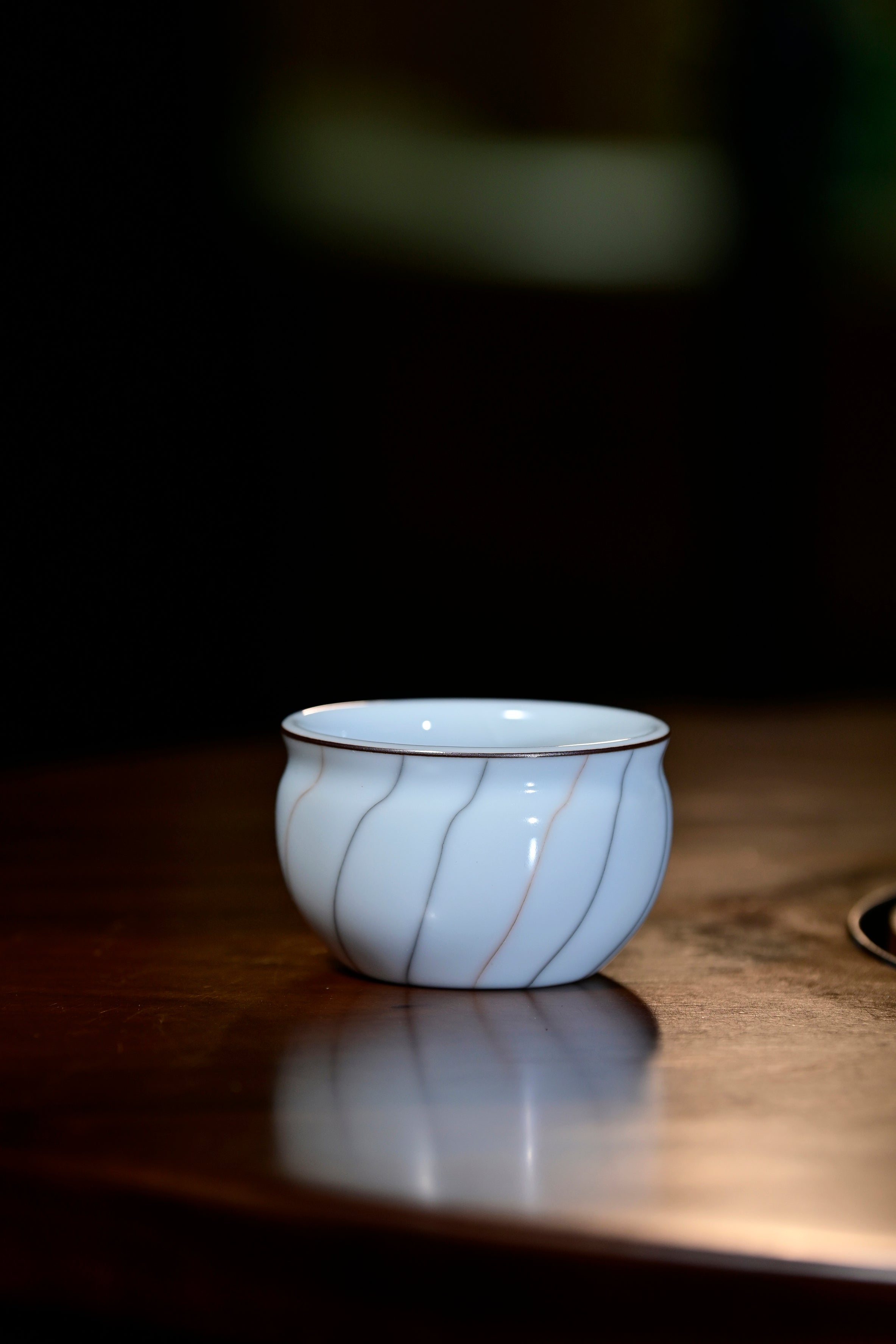 Pan Jianbo’sWorks-Moon-White Celadon Tea Tasting Cup