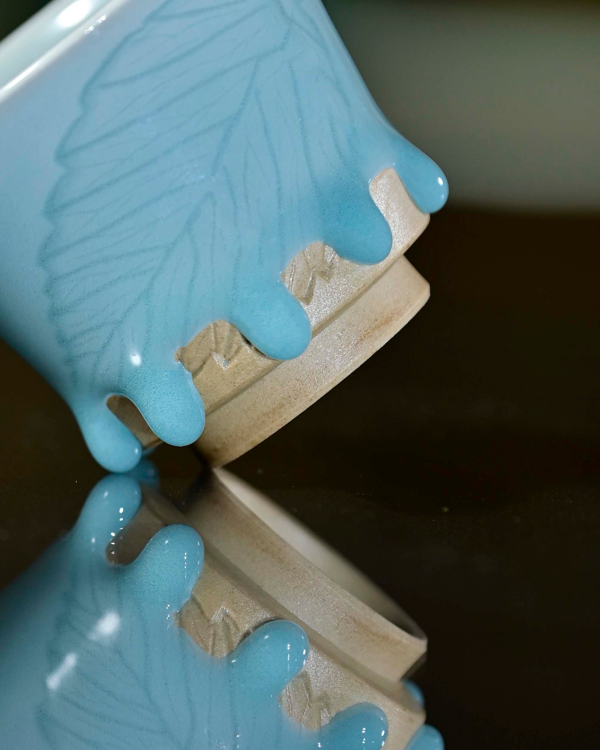 Huang wei's Works-Cyan Dew Drop-Folding cupNo. 42