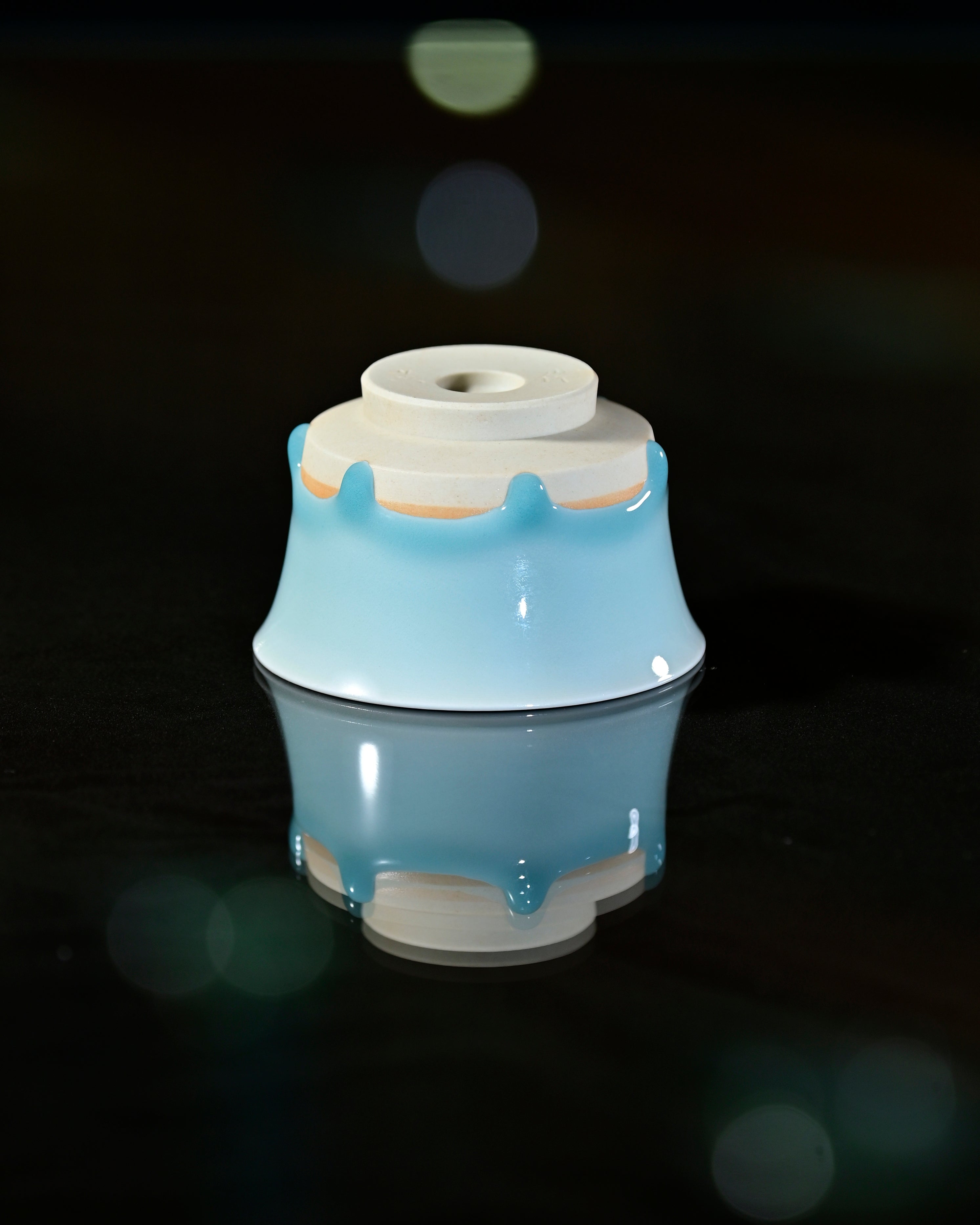 Huang wei's Works-Cyan Dew Drop-Folding cupNo. 44