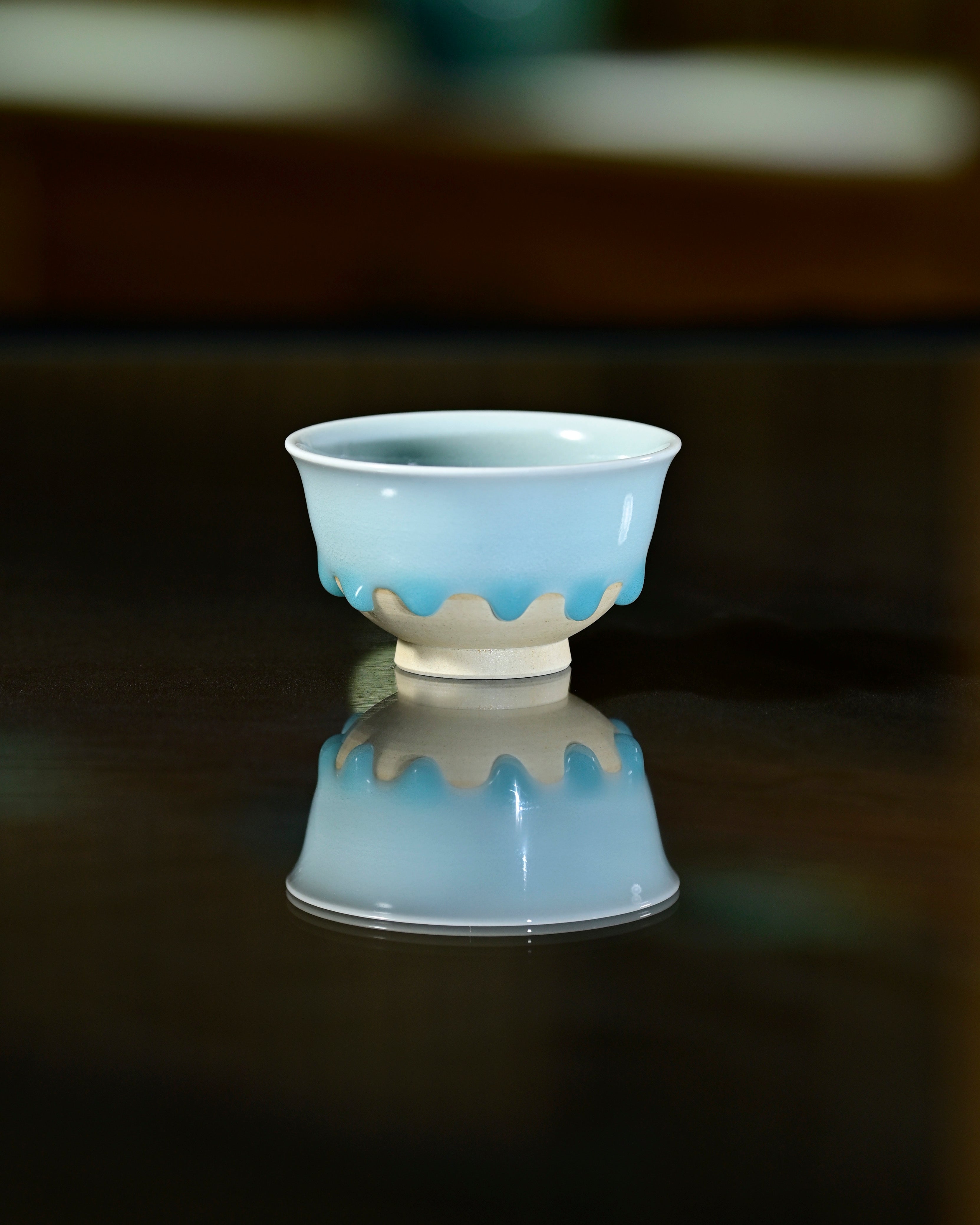 Huang wei's Works-Cyan Dew Drop-Bell CupNo. 47