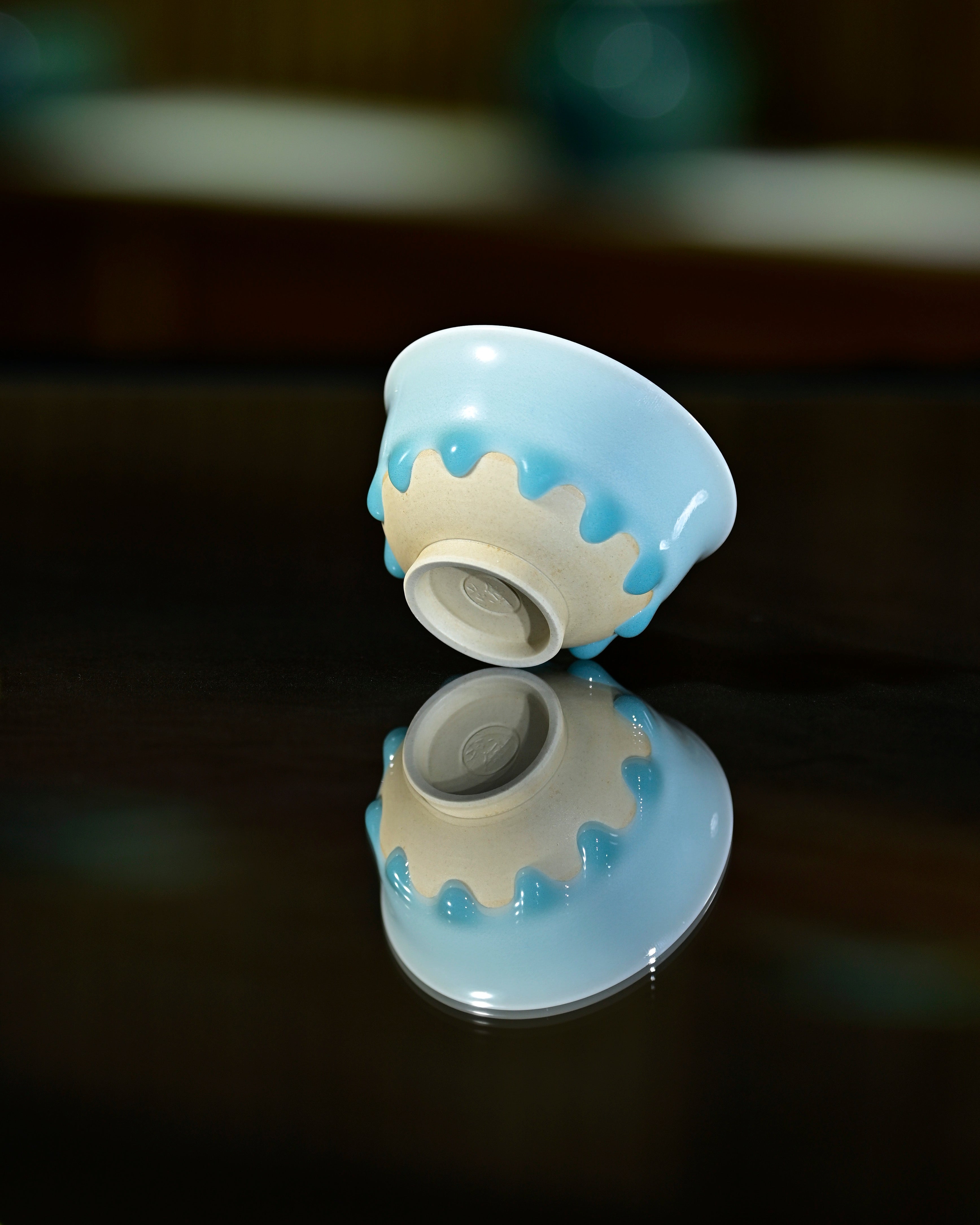 Huang wei's Works-Cyan Dew Drop-Bell CupNo. 47