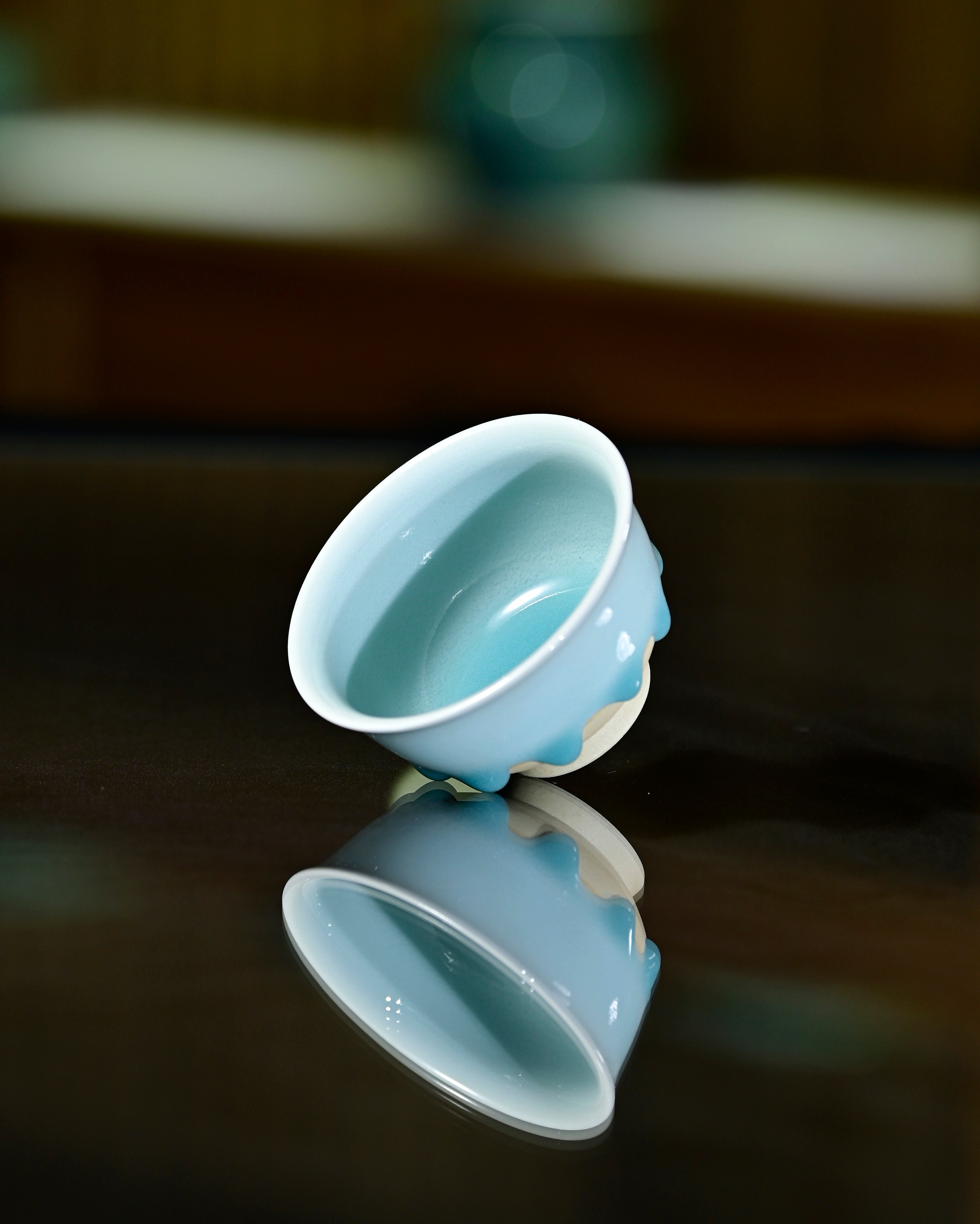 Huang wei's Works-Cyan Dew Drop-Bell CupNo. 47