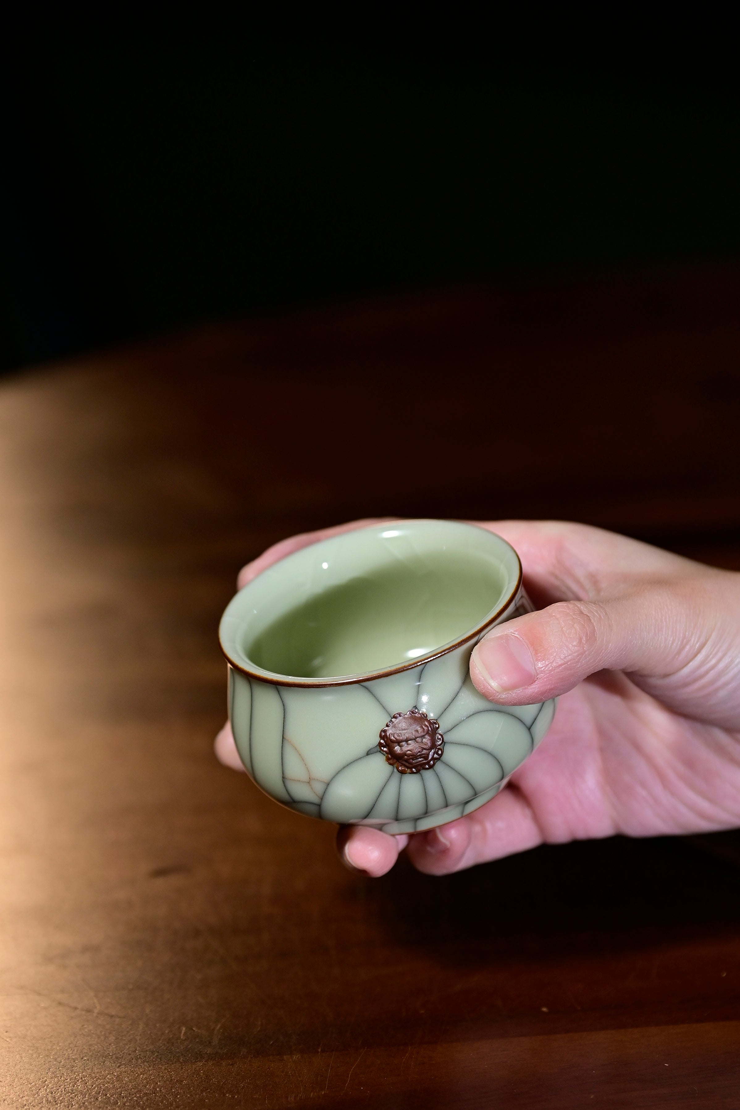 Pan Jianbo’sWorks-Cream-Yellow Celadon Tea Tasting Cup