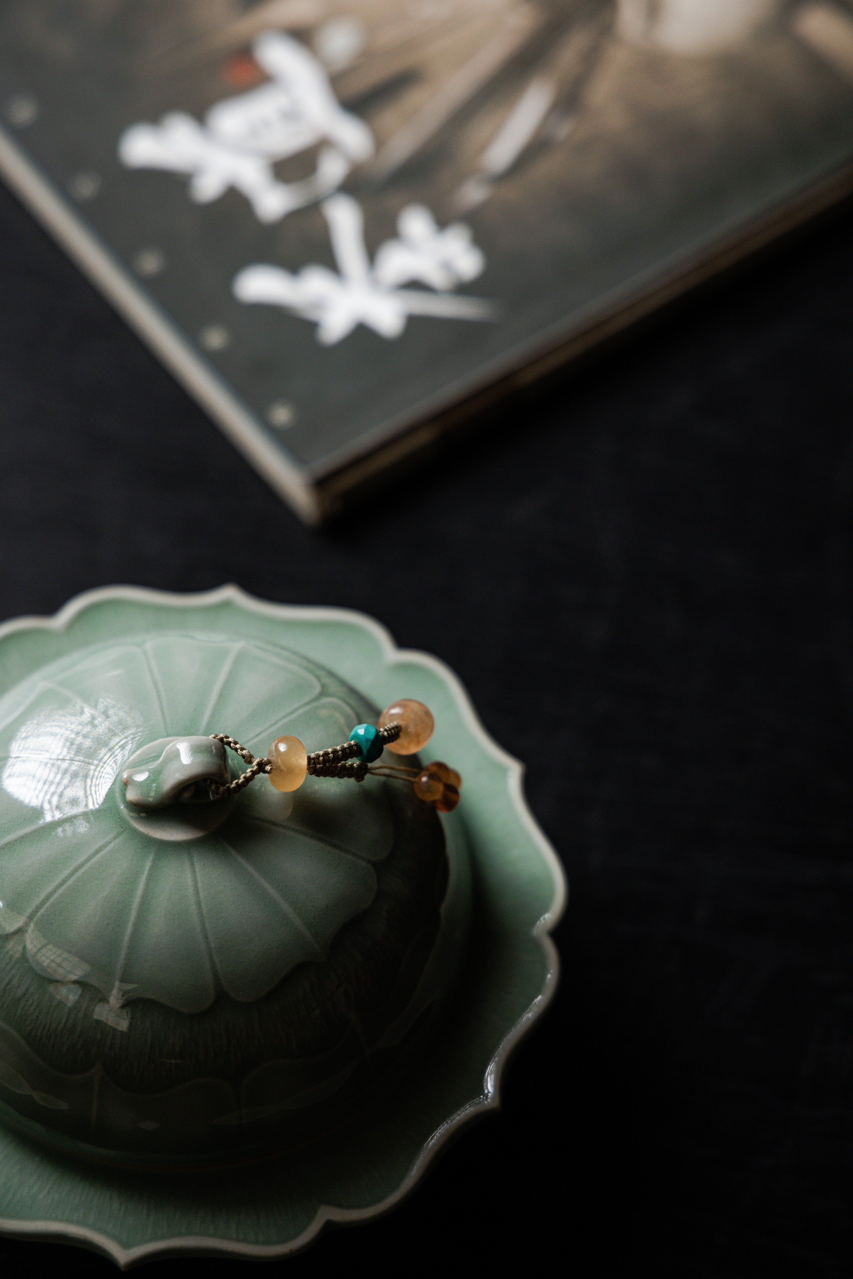 Huang Ke's Works- Celadon Glazed Pastry Box