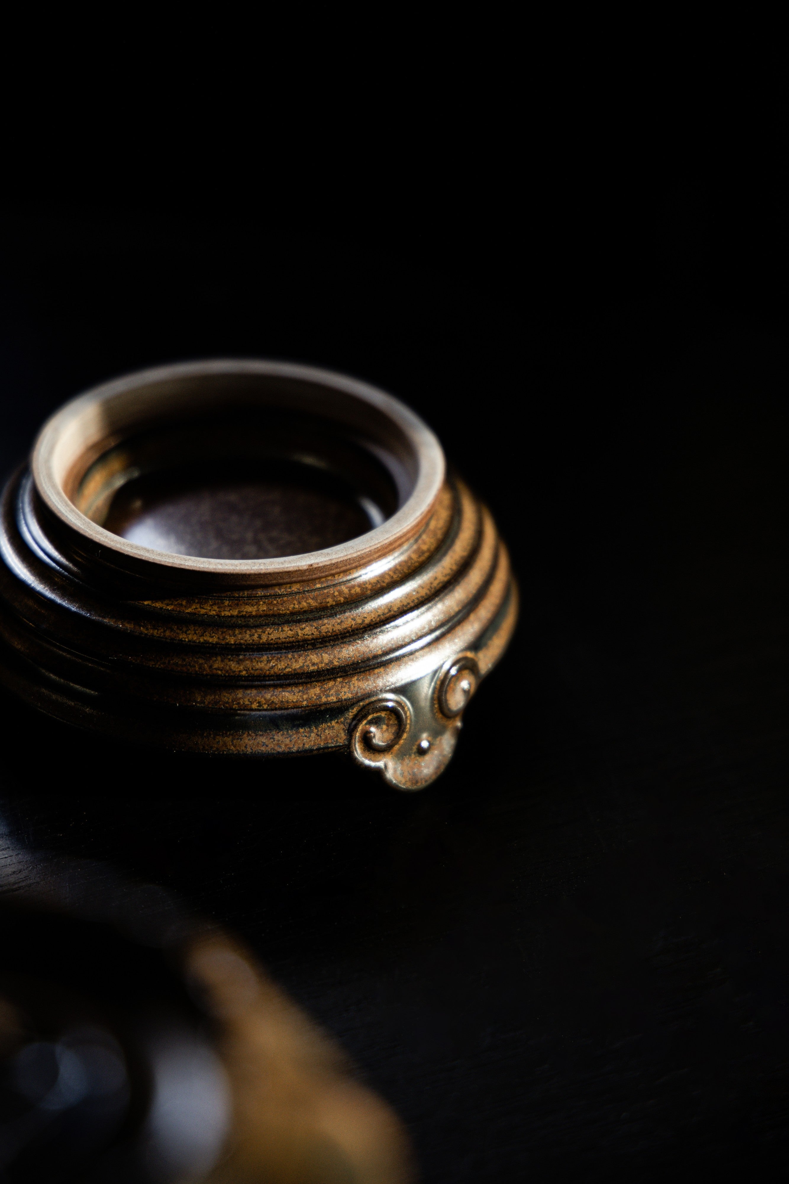 Huang Ke's Works- Gray Glaze Palace Lantern Incense Burner