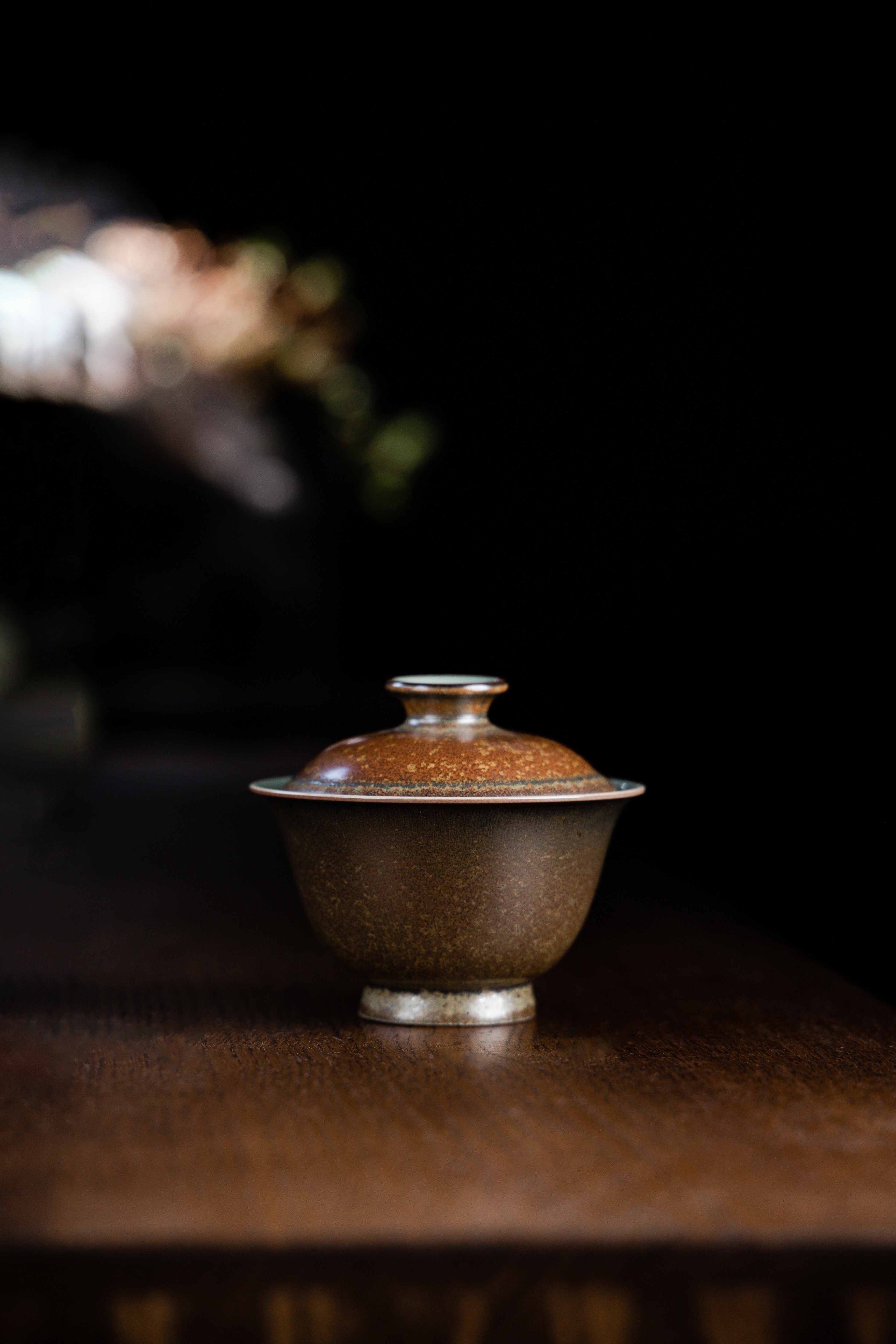 Huang Ke's Works- Two-piece covered bowl with two-color glaze