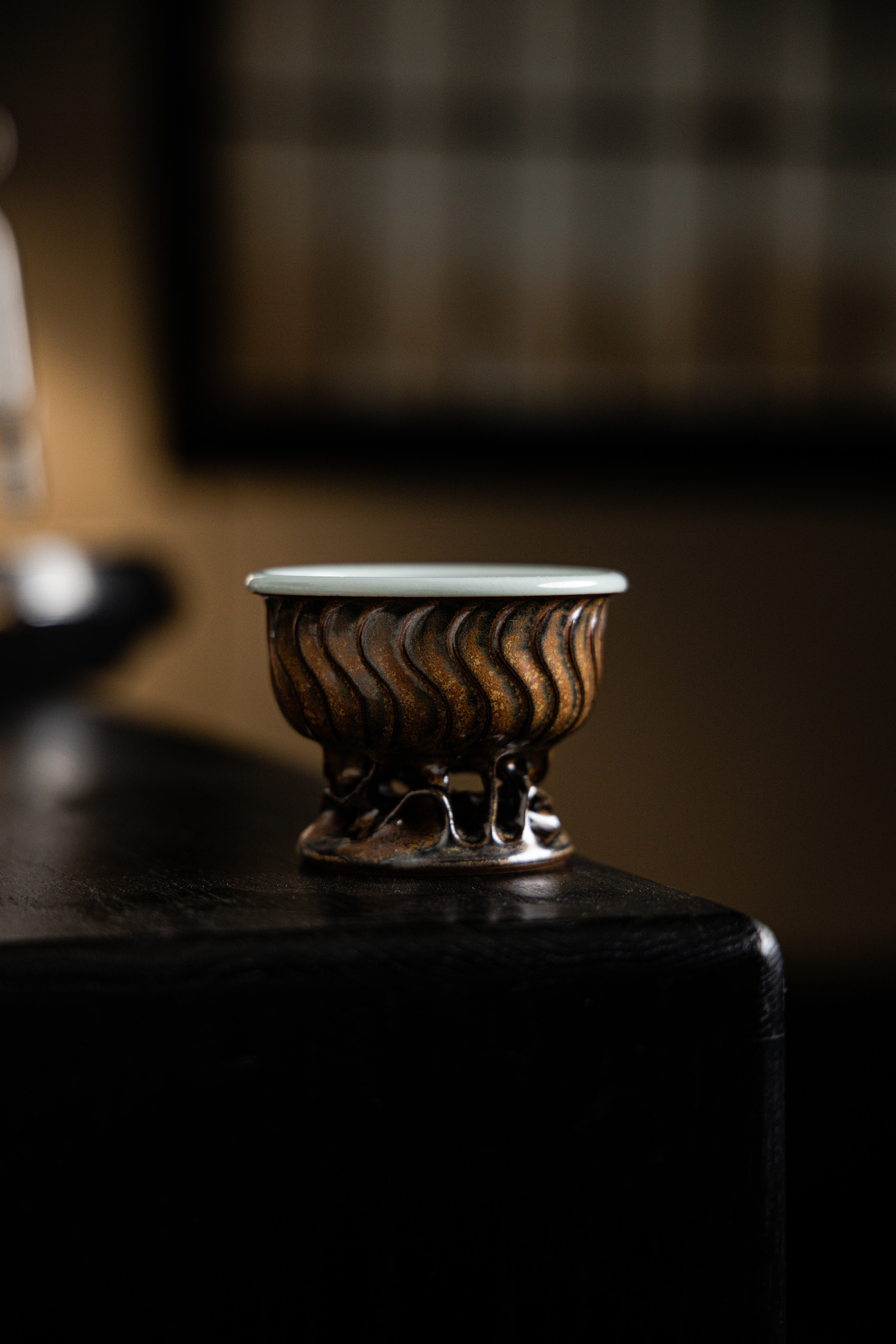 Huang Ke's Works-Tall hollowed-out master cup