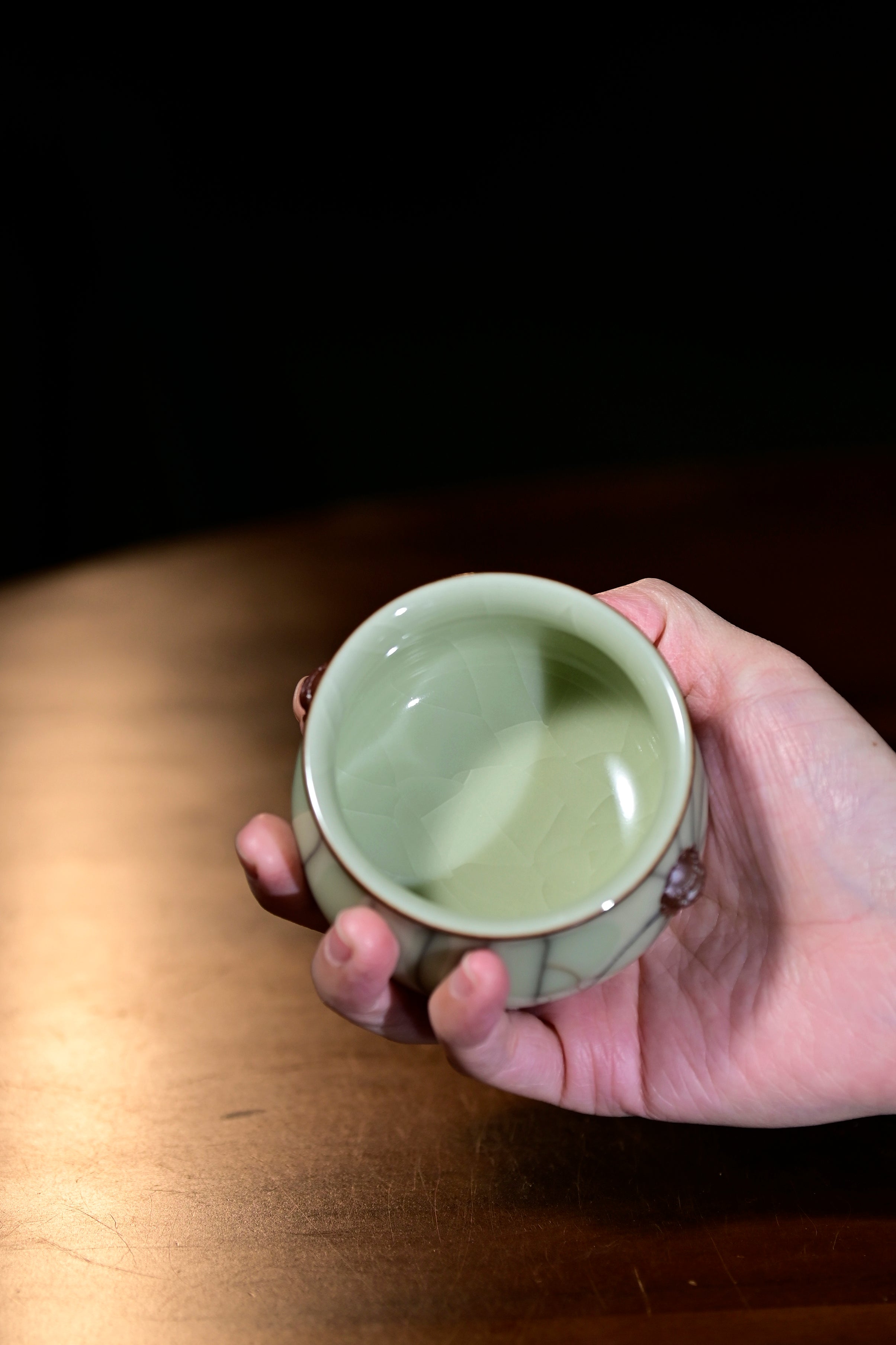Pan Jianbo’sWorks-Cream-Yellow Celadon Tea Tasting Cup