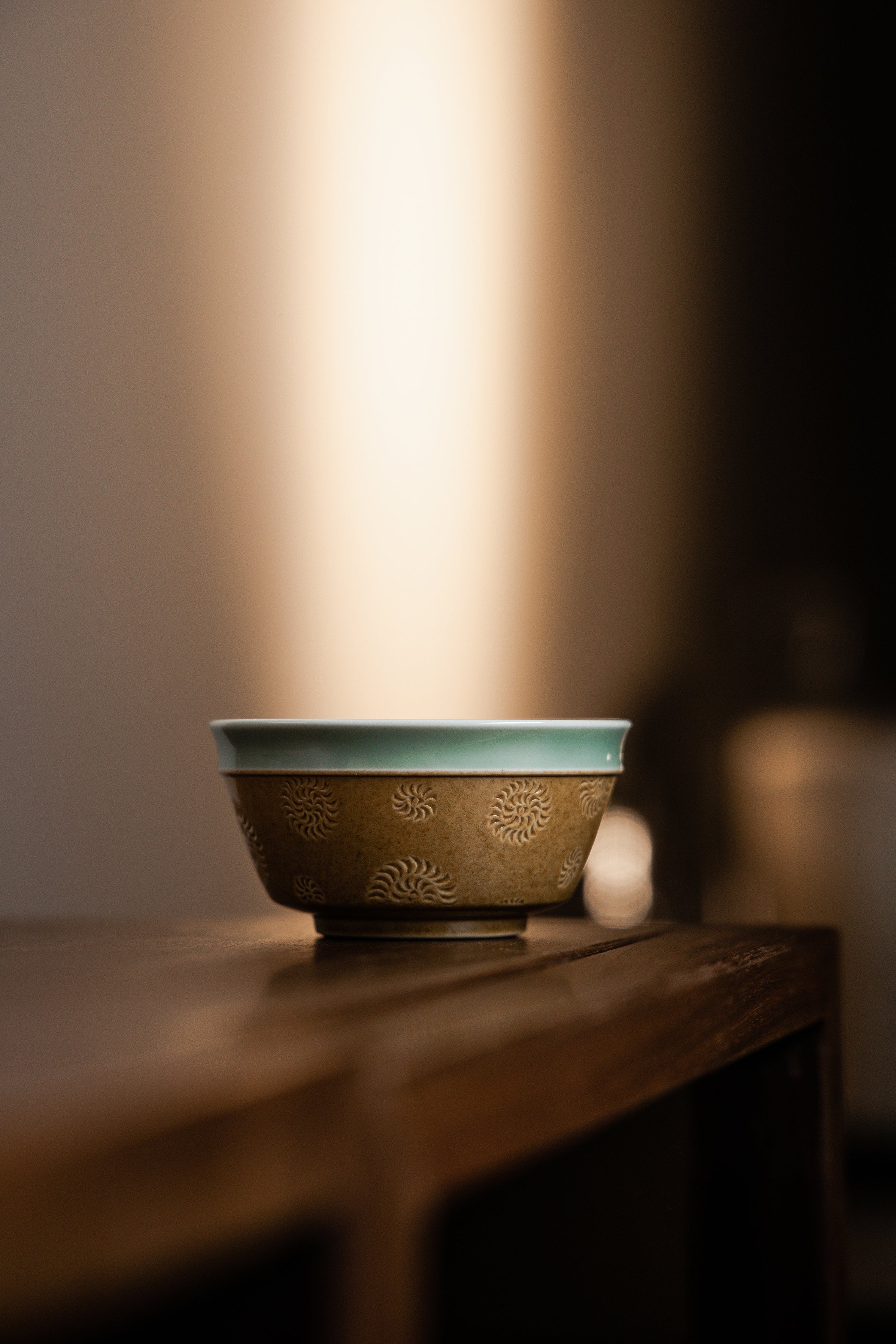 Zhang Hao's Works-Turn of Fortune" Celadon & Ash-Glaze Ox Teacup