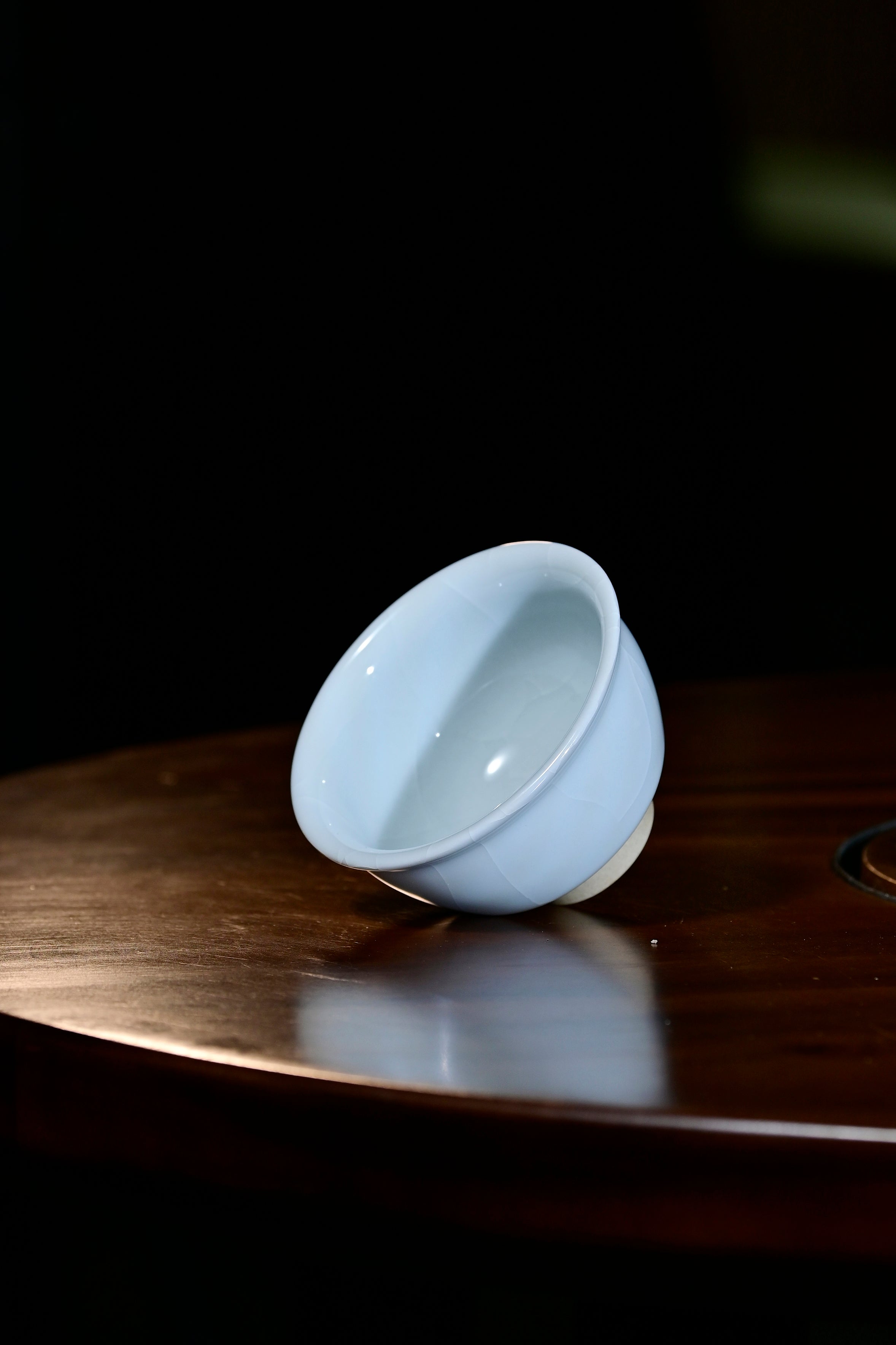 Pan Jianbo’sWorks-Moon-White Celadon Tea Tasting Cup