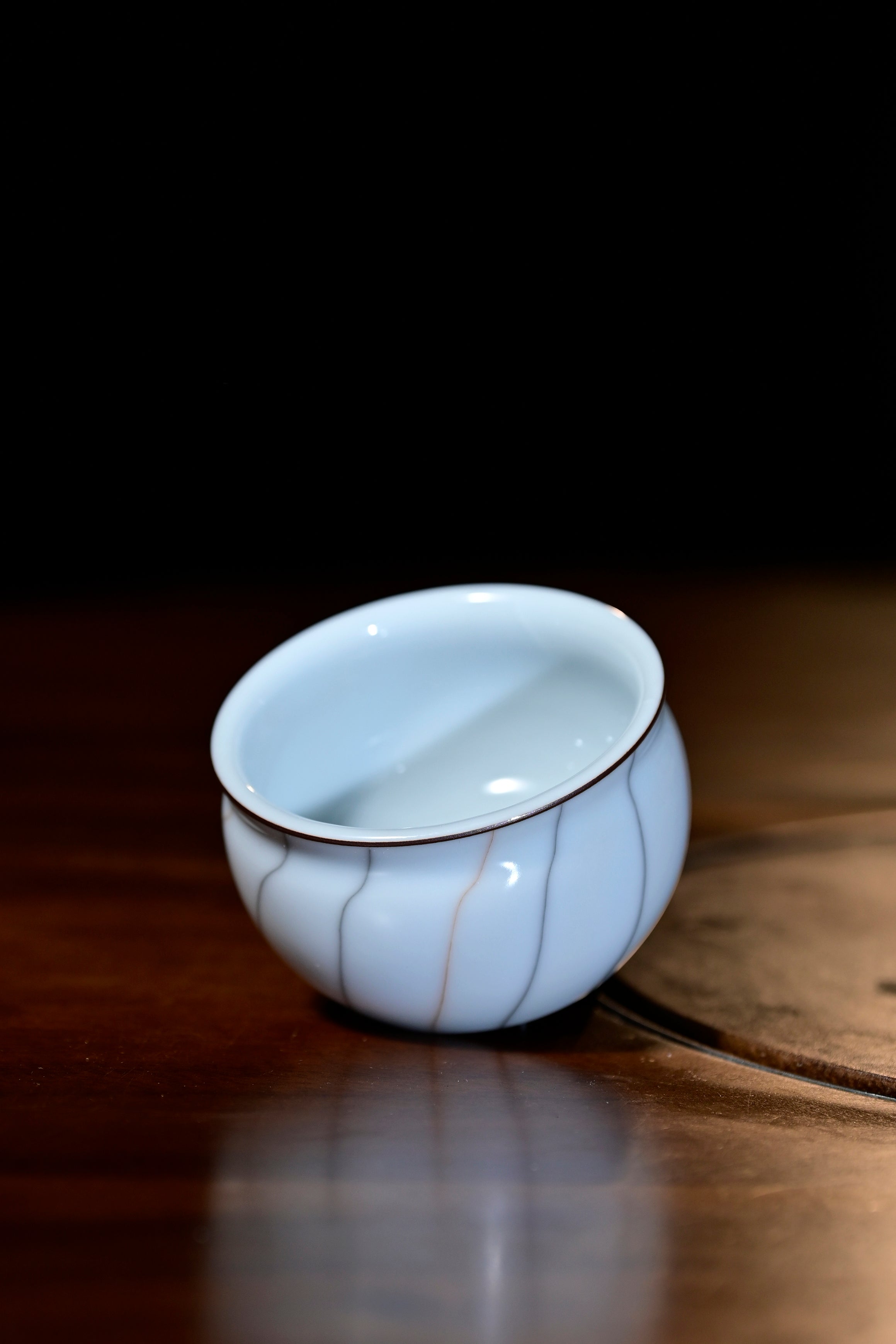 Pan Jianbo’sWorks-Moon-White Celadon Tea Tasting Cup