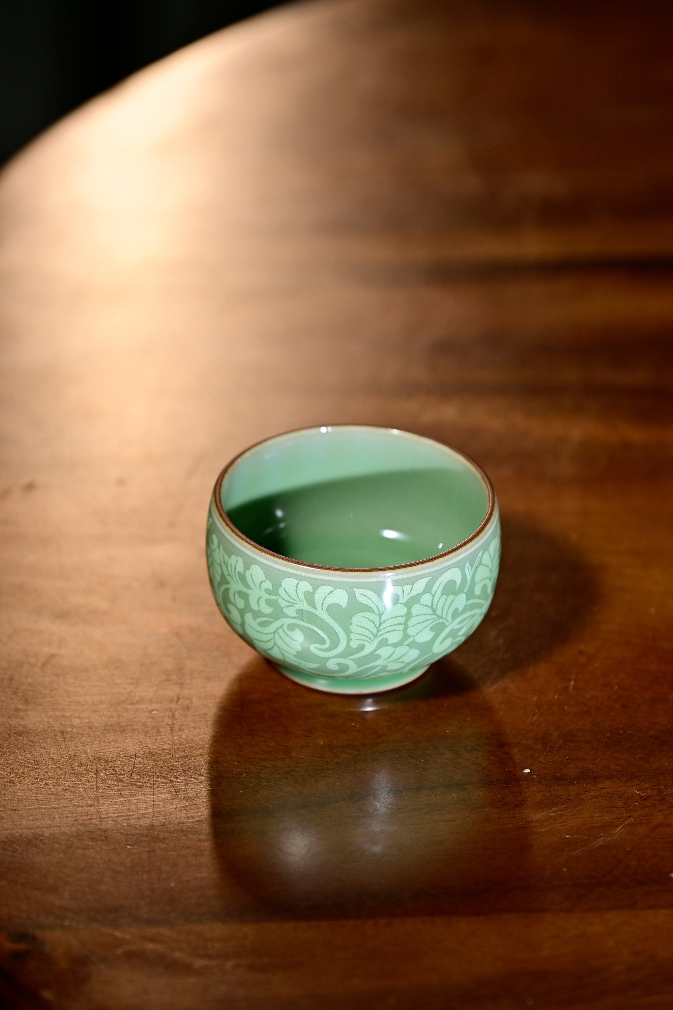 Pan Jianbo’sWorks-Plum-Green Celadon Tea Tasting Cup